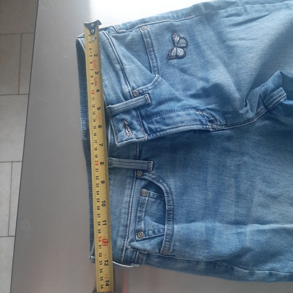 NYDI🦋Butterfly🦋Embroidery Jeans Size 4 - Picture 3 of 5